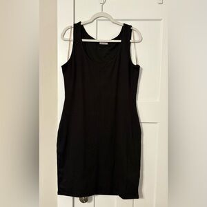 Heart Hips Black Bodycon Ribbed Dress